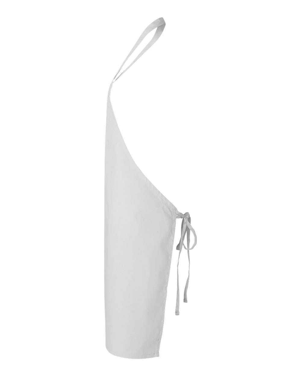 Left View of White Butcher Apron - Q2010