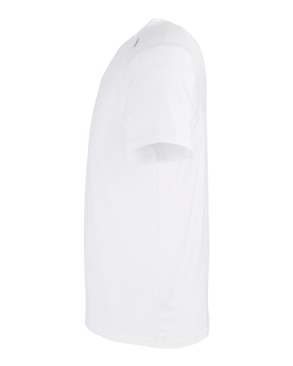 Left View of White Carrollton Fitness T-Shirt - TM110AB