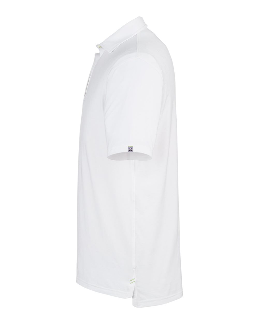 Left View of White Cloud Lightweight Polo - TM538