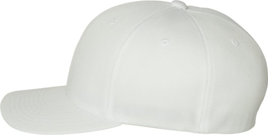 Left View of White Cool & Dry Sport Cap - 6597