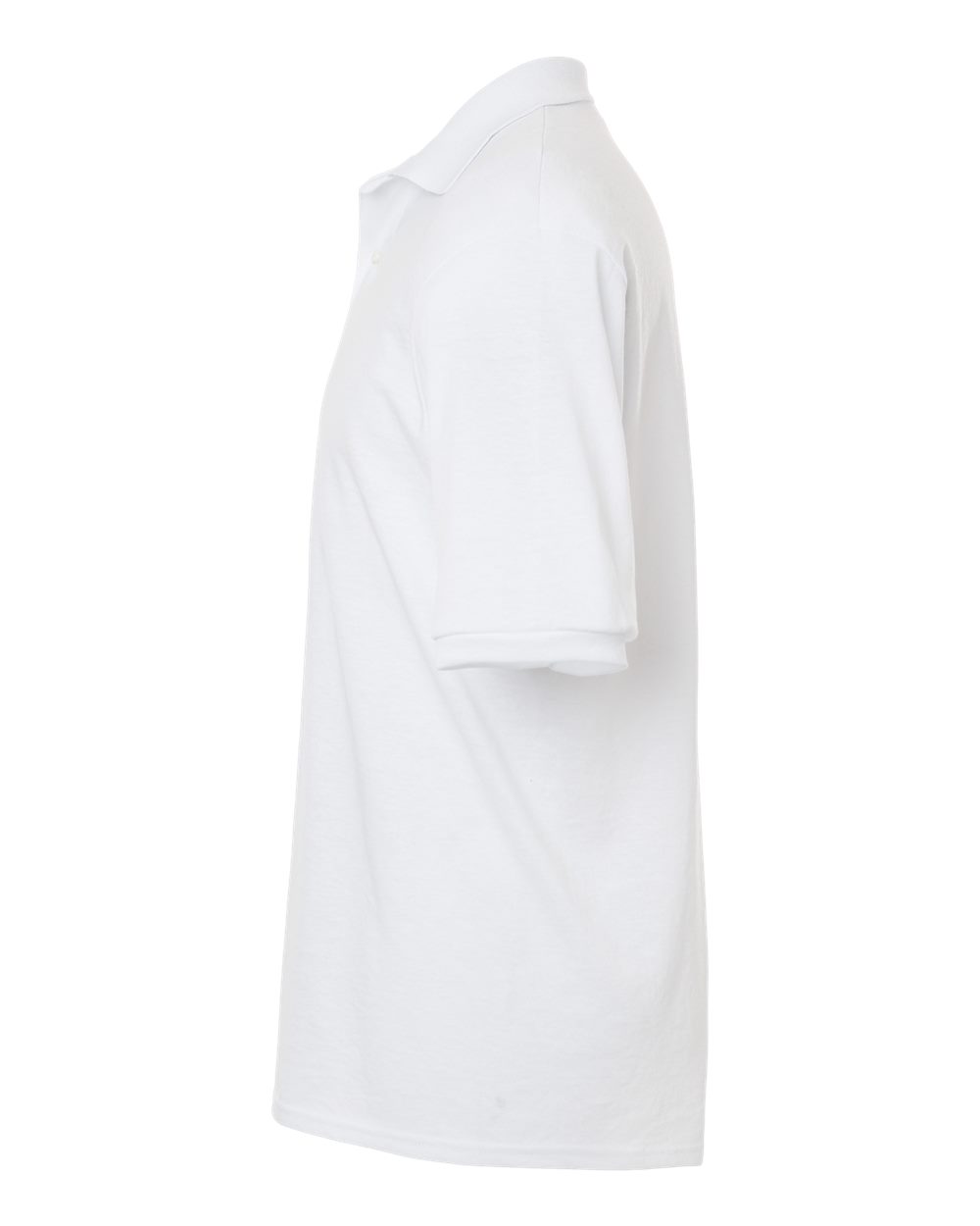 Left View of White Dri-Power® Polo - 437R