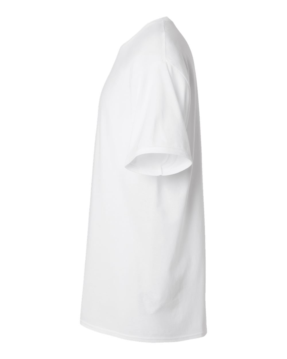 Left View of White Essential-T Tall T-Shirt - 5280T