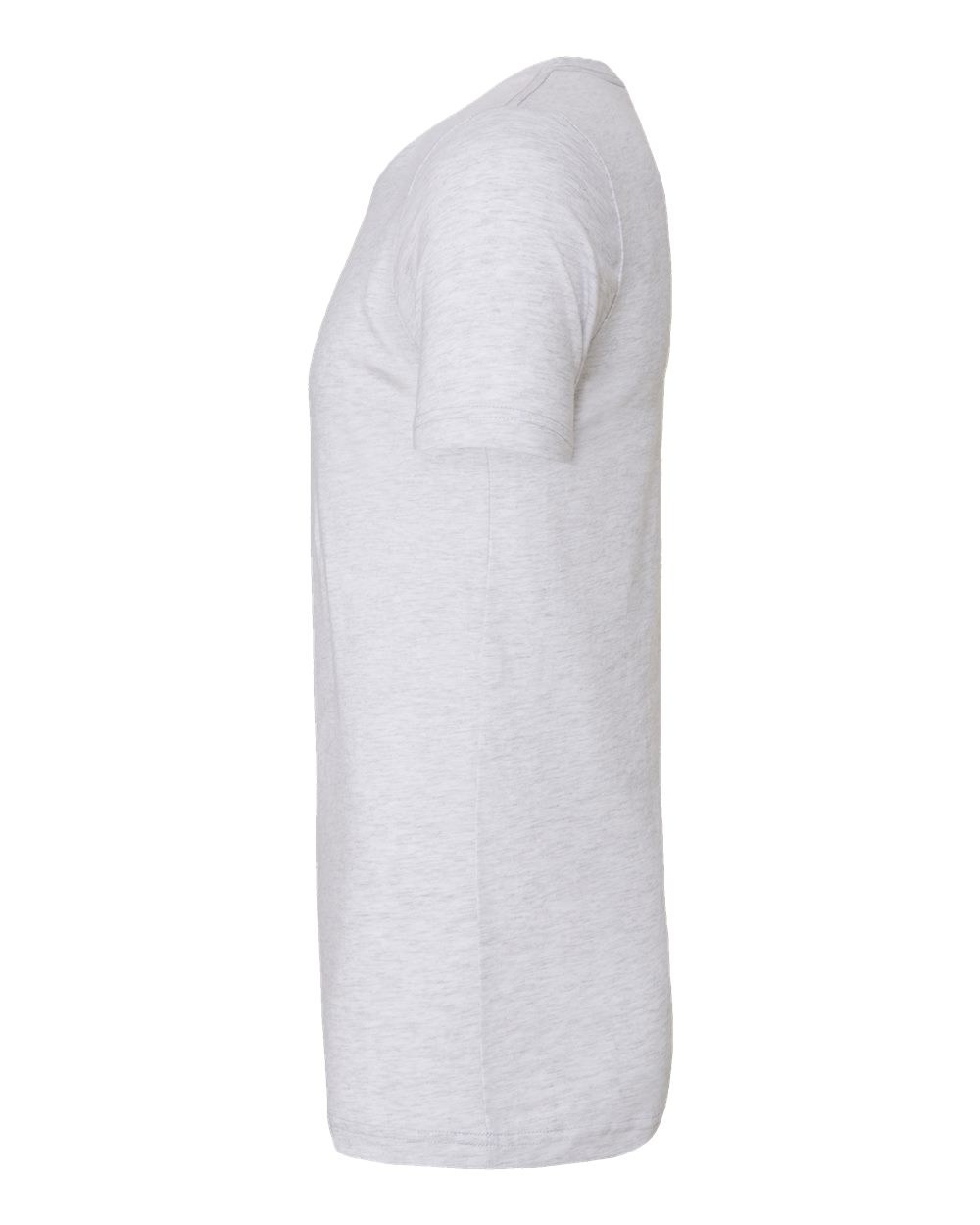 Left View of White Fleck Triblend Triblend Tee - 3413