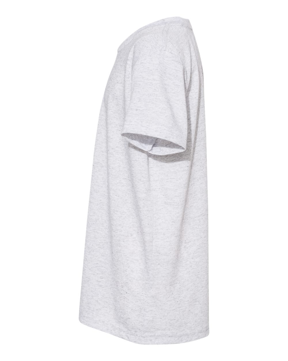 Left View of White Fleck Triblend Youth Triblend Tee - 3413Y