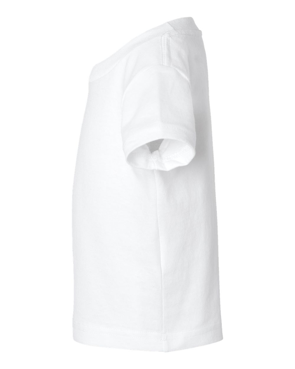 Left View of White Infant Cotton Jersey Tee - 3401