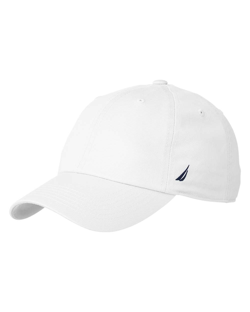 Left View of White J-Class Baseball Cap - N17606