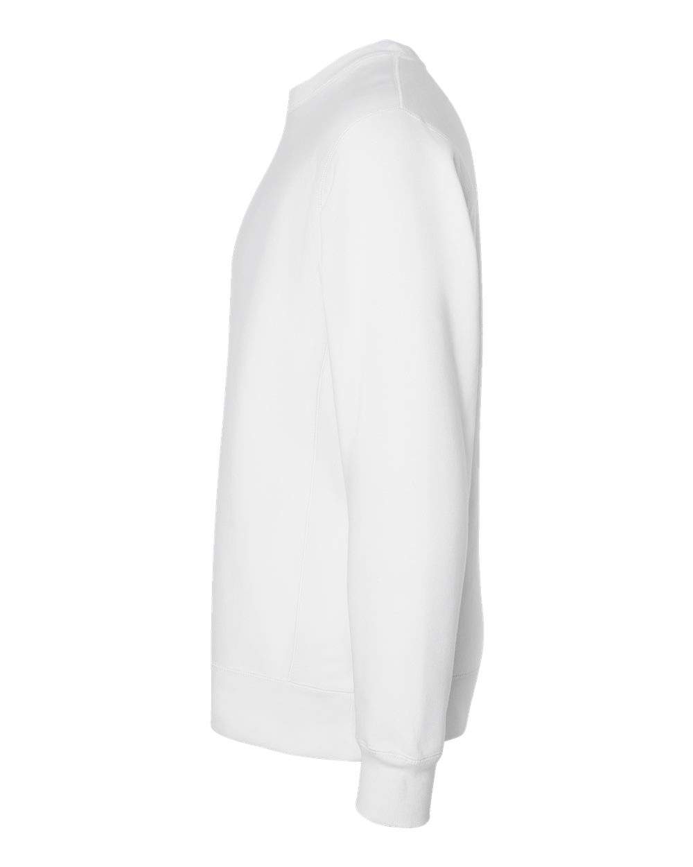 Left View of White Legend - Premium Heavyweight Cross-Grain Crewneck Sweatshirt - IND5000C