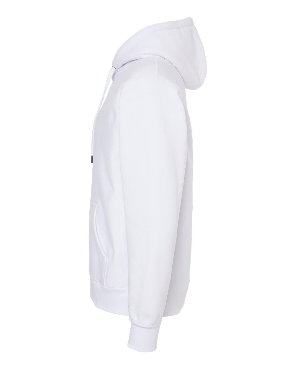 Left View of White Legend - Premium Heavyweight Cross-Grain Hooded Sweatshirt - IND5000P