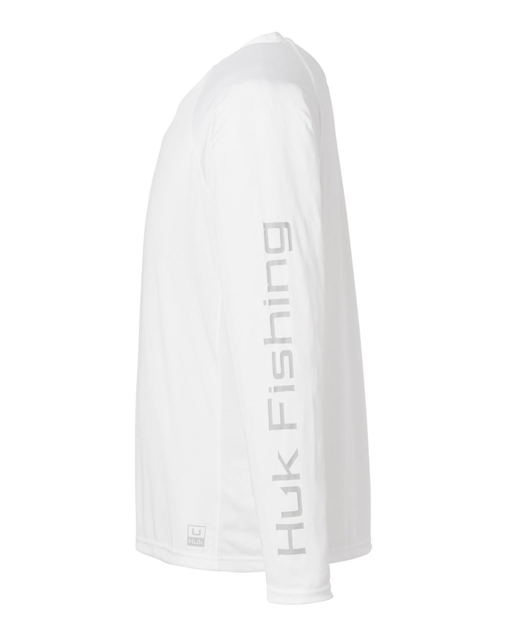 Left View of White LoPro Pursuit Long Sleeve T-Shirt - H12L009