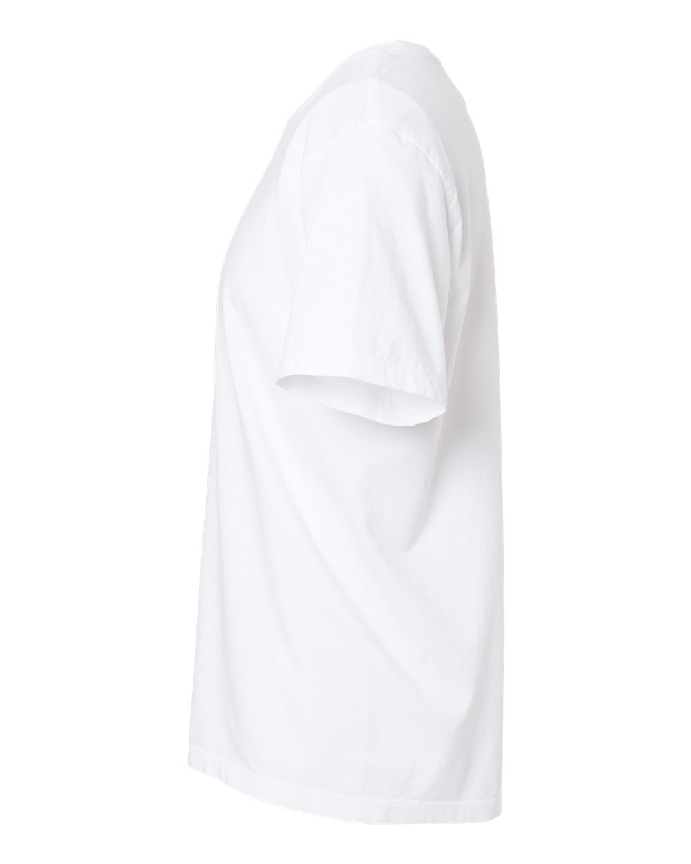 Left View of White Organic T-Shirt - 400