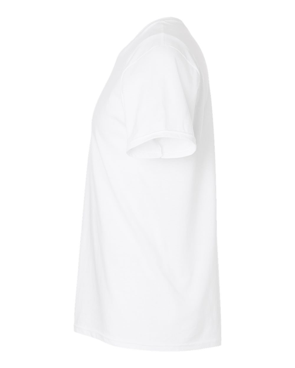 Left View of White Perfect-T DTG T-Shirt - 498PT