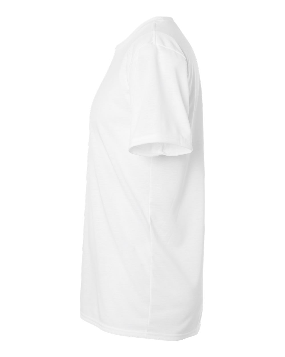 Left View of White Performance® T-Shirt - 42000