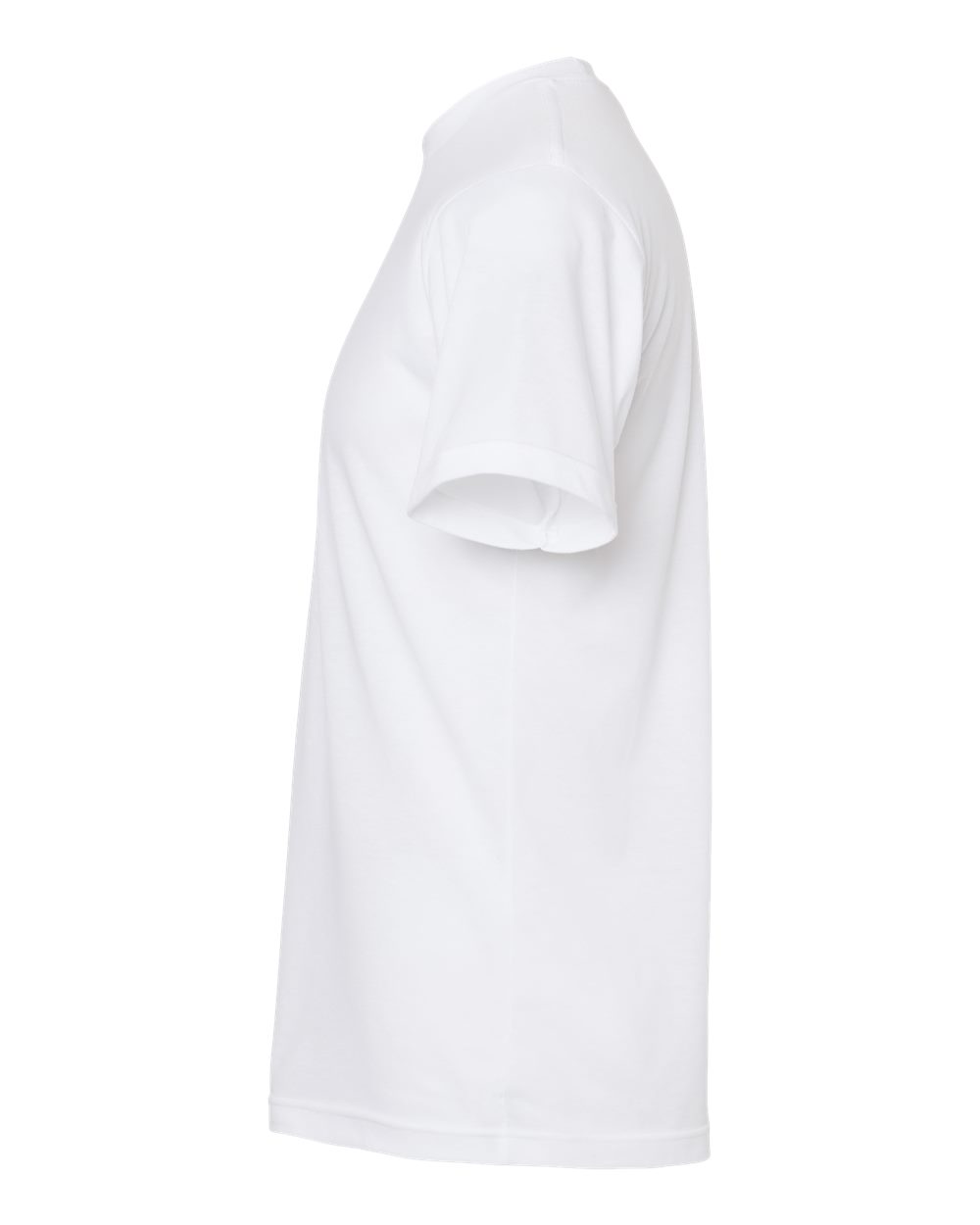 Left View of White Poly-Rich T-Shirt - 241