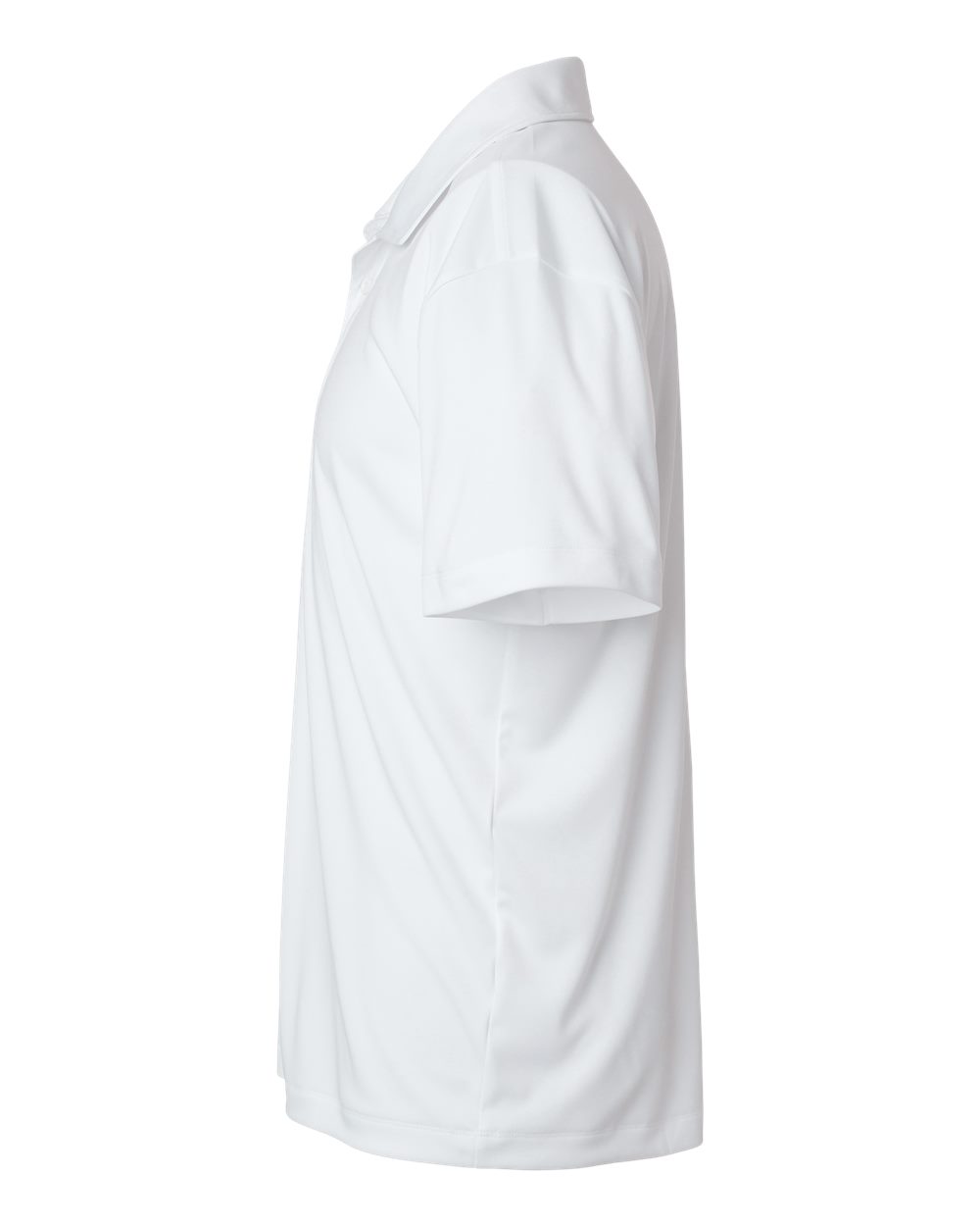 Left View of White Pro-Lock Performance Polo - 41800