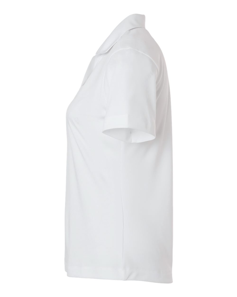 Left View of White Pro-Lock Women's Performance Polo - 41800L