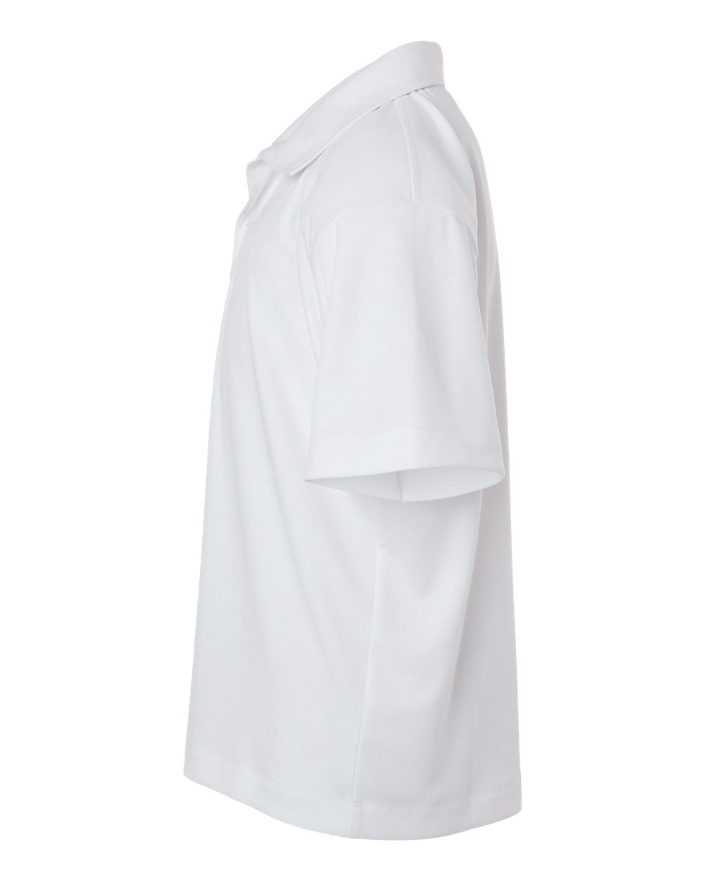 Left View of White Pro-Lock Youth Performance Polo - 41800Y