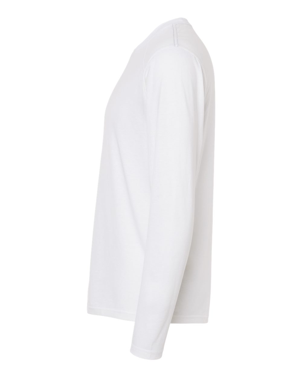Left View of White RecycledSoft™ Long Sleeve T-Shirt - 2016