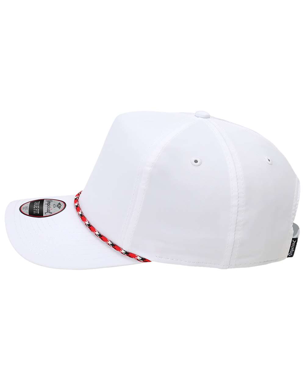 Left View of White/ Red-Black The Wrightson Cap - 5054