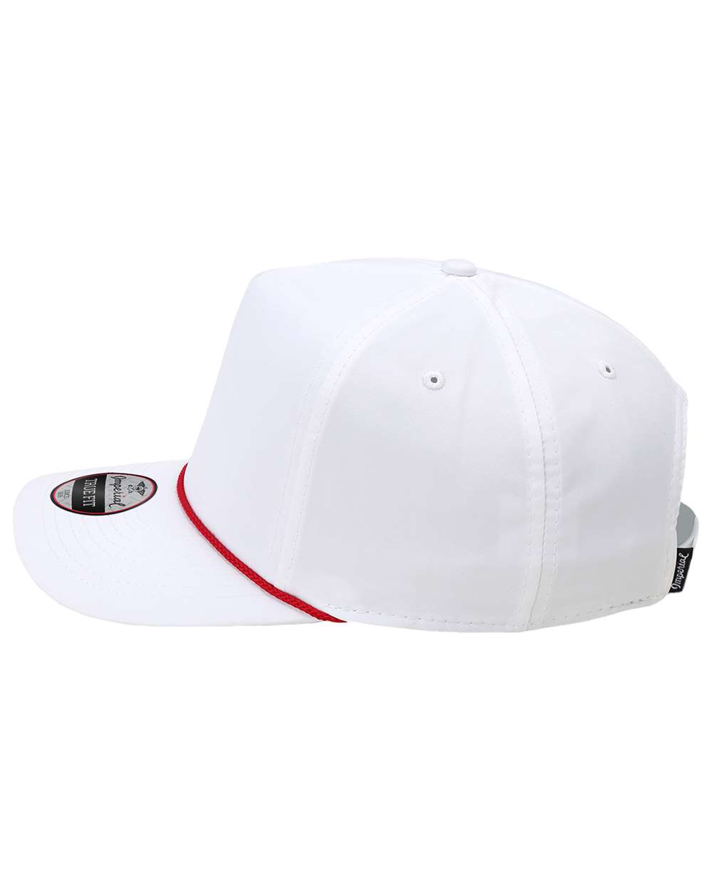 Left View of White/ Red The Wrightson Cap - 5054