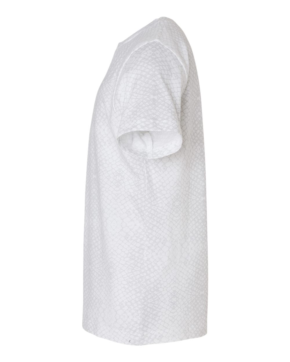 Left View of White Reptile Youth Fine Jersey Tee - 6101