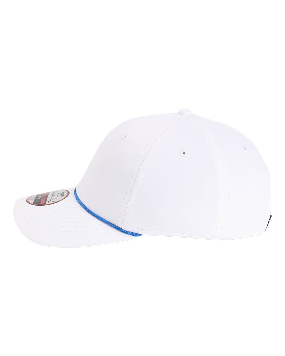Left View of White/ Royal The Wingman Cap - 7054