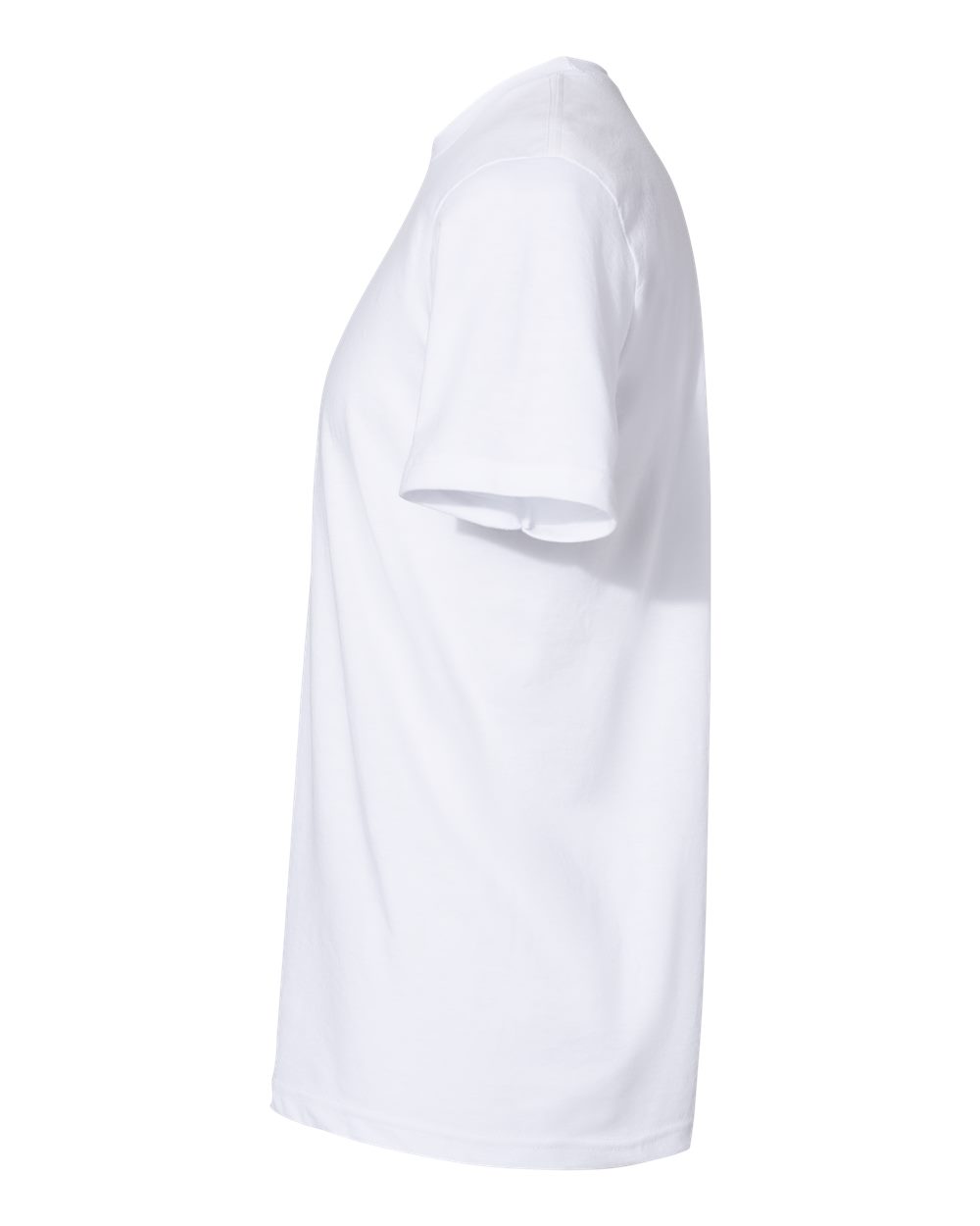 Left View of White Softstyle® CVC T-Shirt - 64000CVC