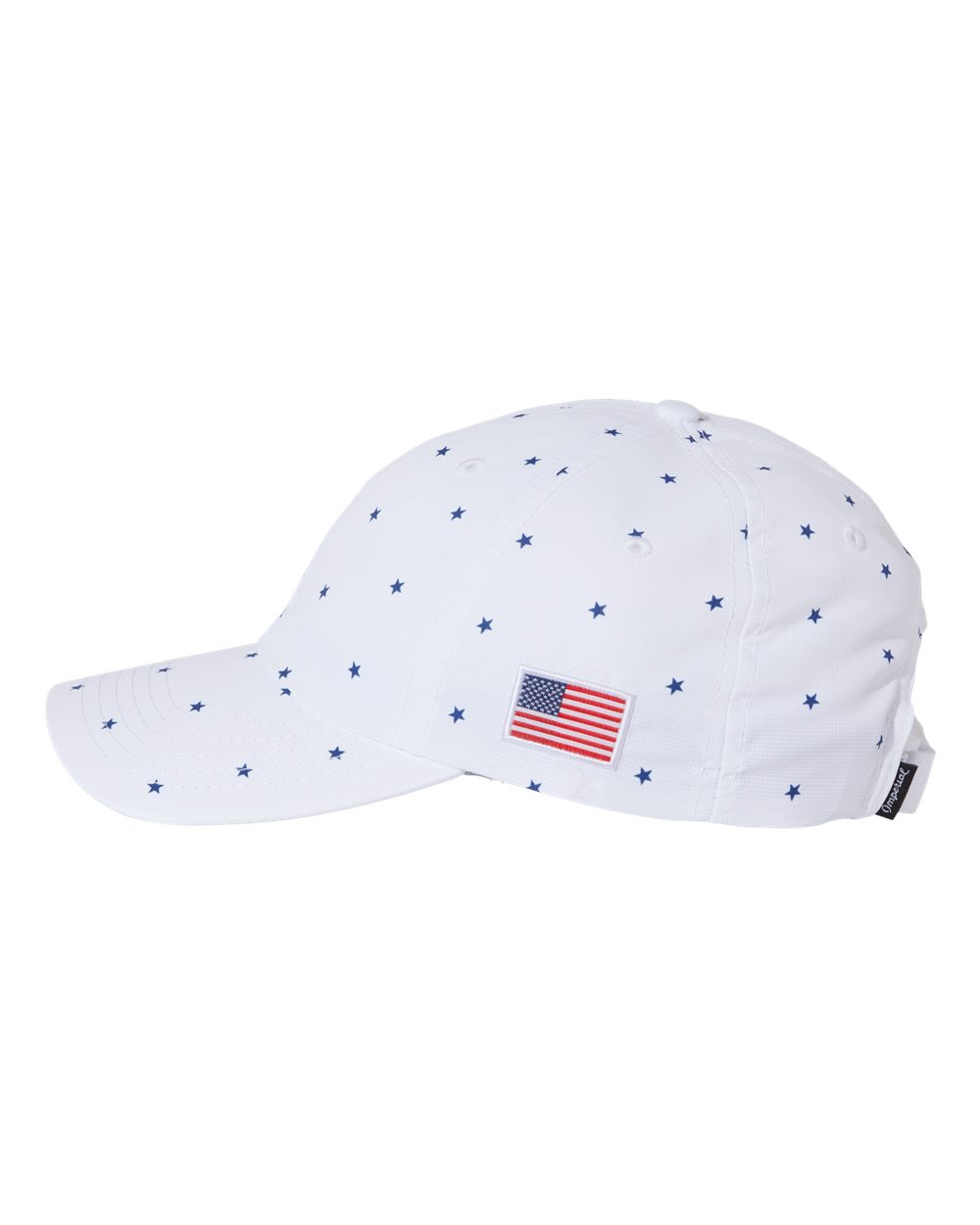 Left View of White Stars Alter Ego Cap - X210R