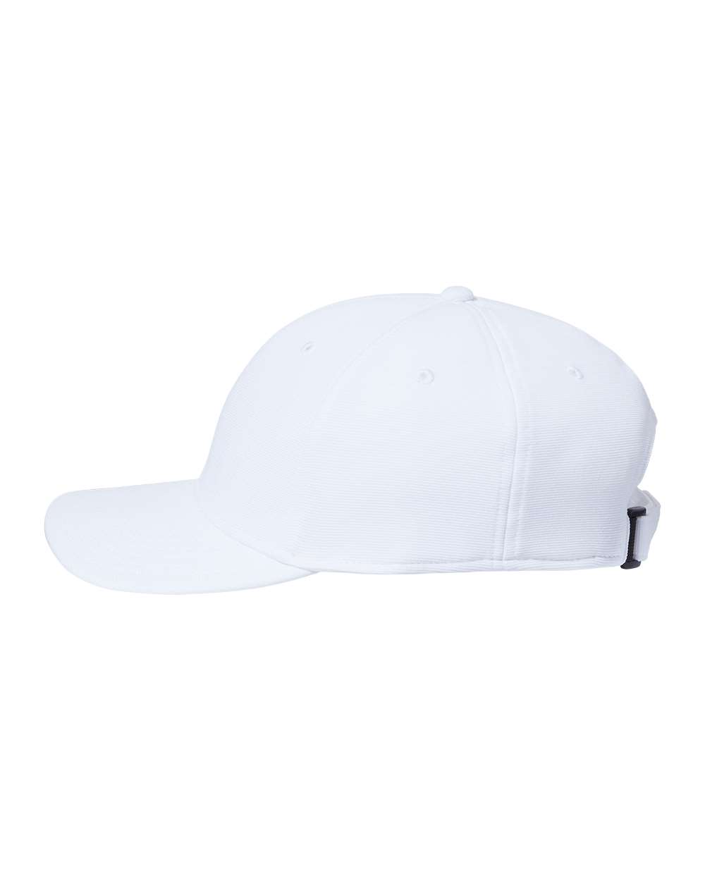 Left View of White Sustainable Performance Cap - SAND