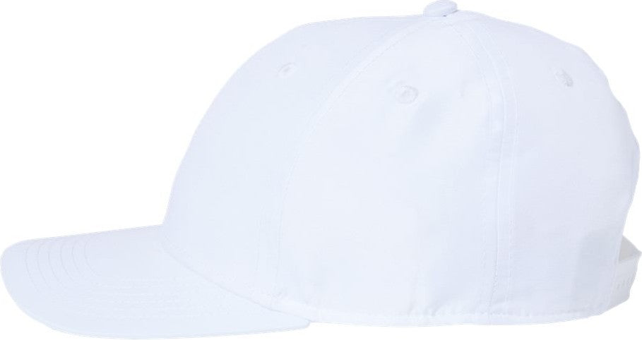 Left View of White Sustainable Recy Feel Cap - REFE