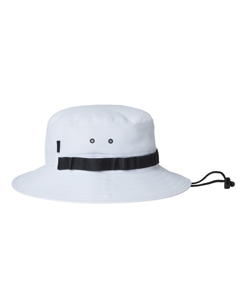Left View of White Team Issue Bucket Hat - FOS900831