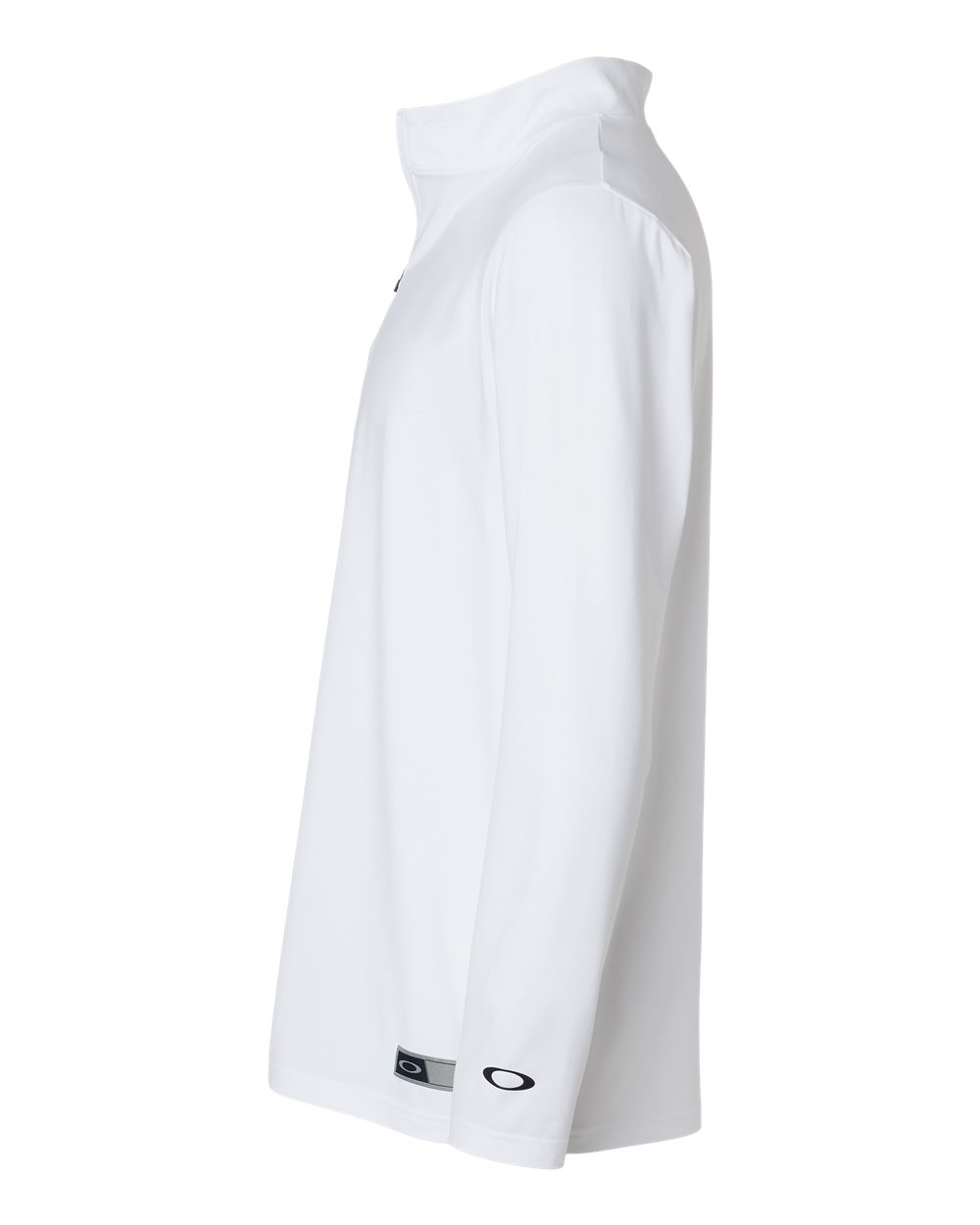 Left View of White Team Issue Podium Quarter-Zip Pullover - FOA402997
