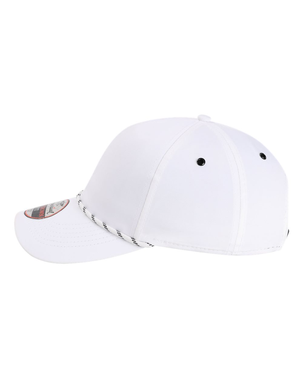 Left View of White The Habanero Performance Rope Cap - 6054