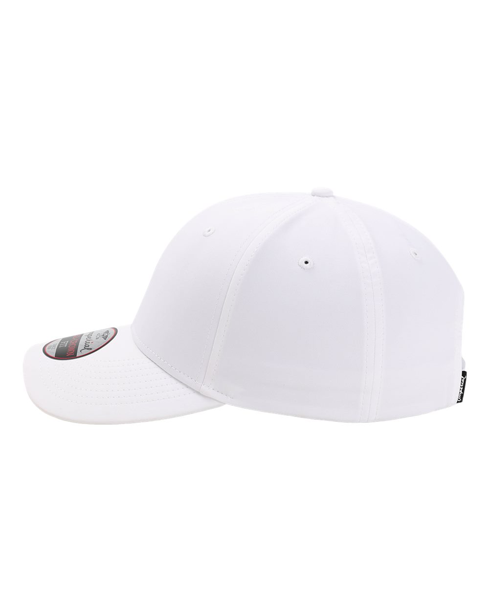 Left View of White The Independent Cap - 7054N