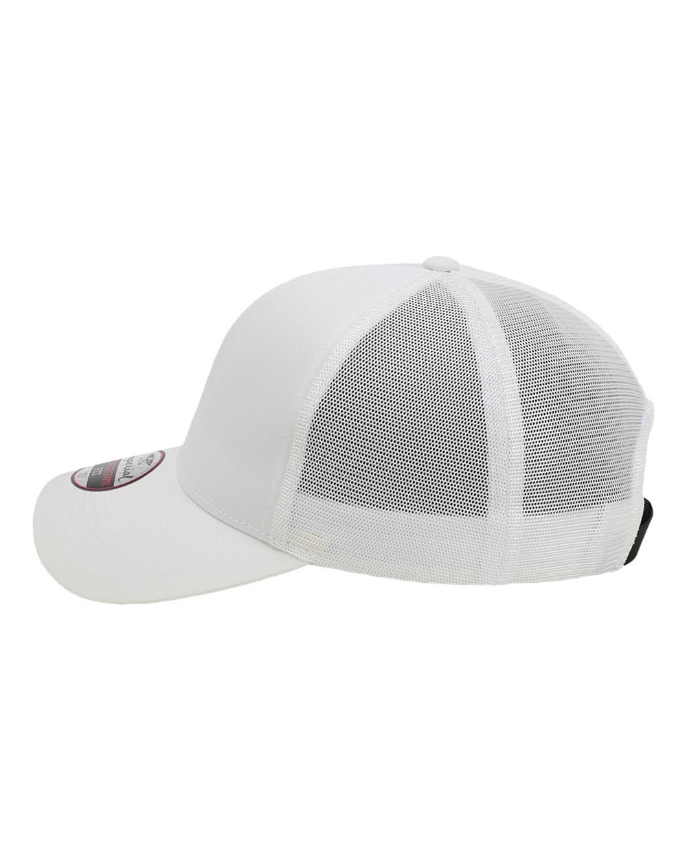 Left View of White The Whitaker Mesh Cap - 1988M