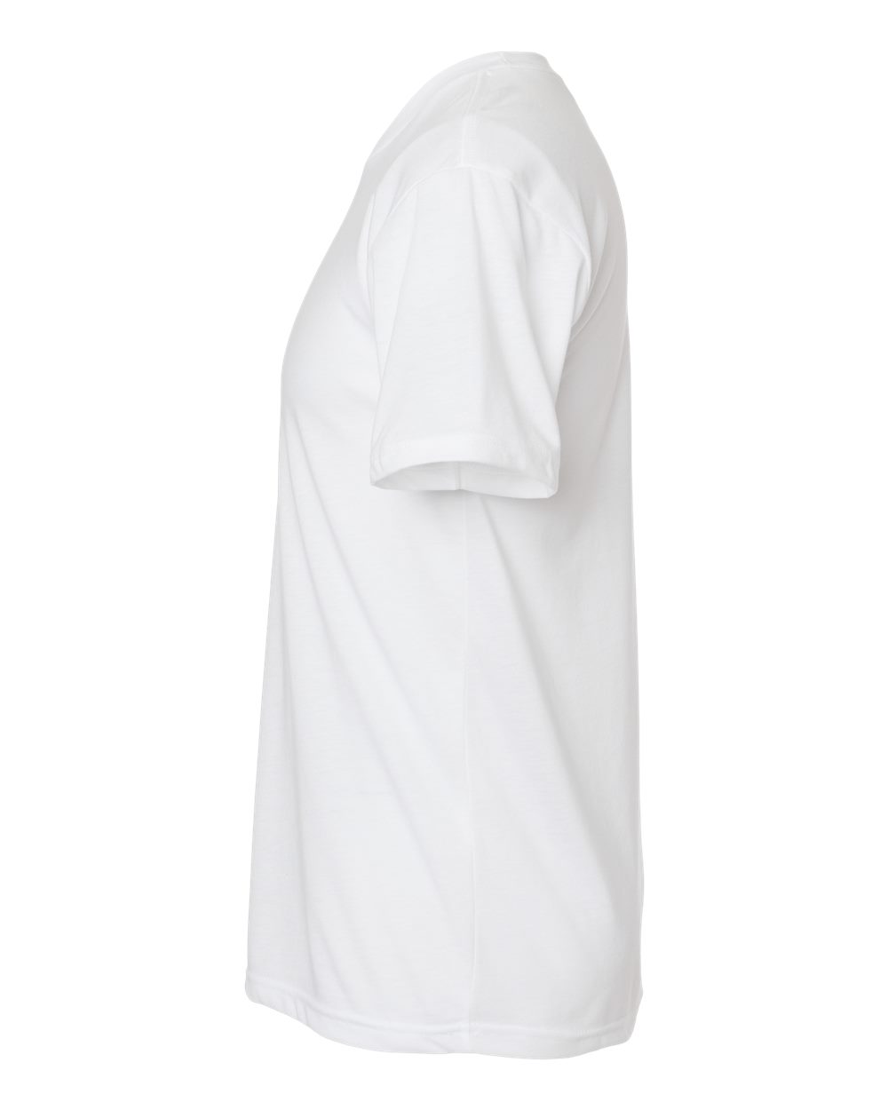 Left View of White Triblend T-Shirt - 6010