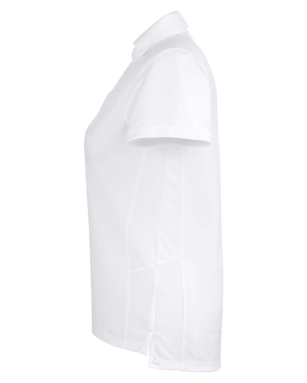 Left View of White Women's Freestyle Polo - S16519