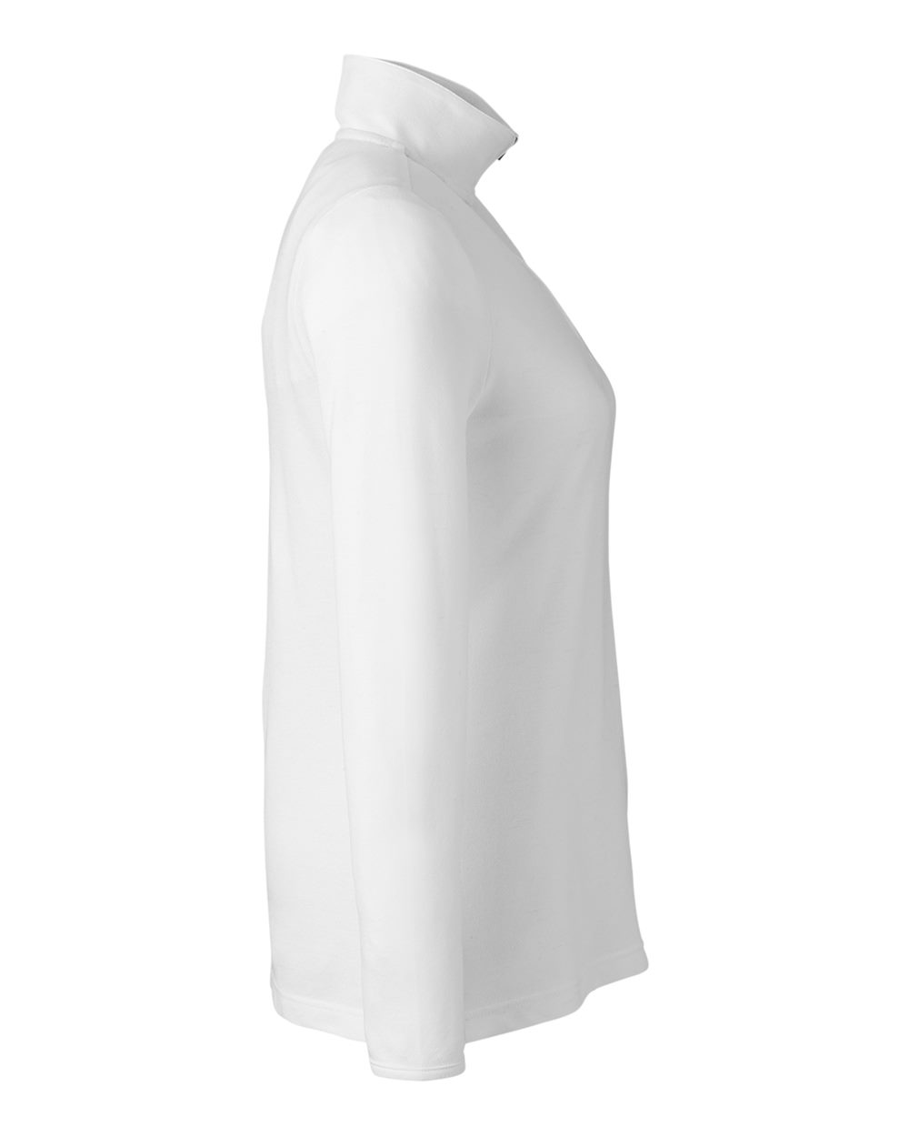 Left View of White Women's New Classics® Performance Quarter-Zip Pullover - DG400W