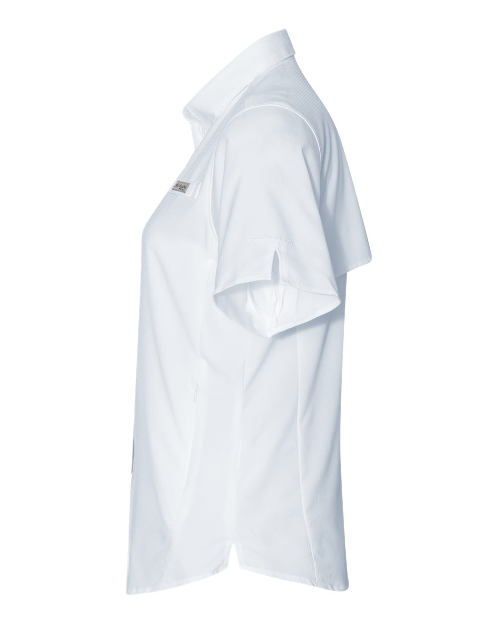 Left View of White Women's PFG Tamiami™ II Short Sleeve Shirt - 212466