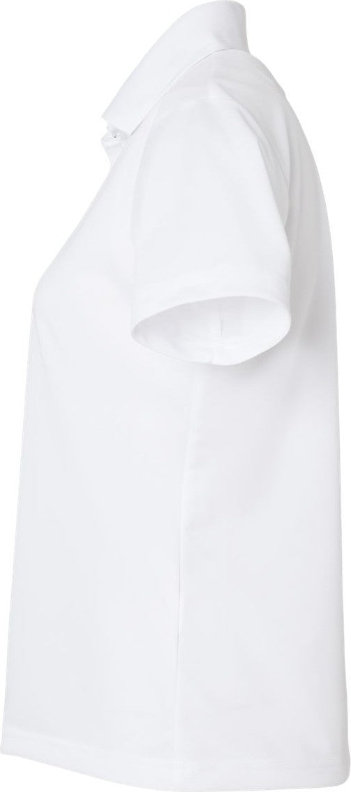 Left View of White Women's Sebring Performance Polo - 504