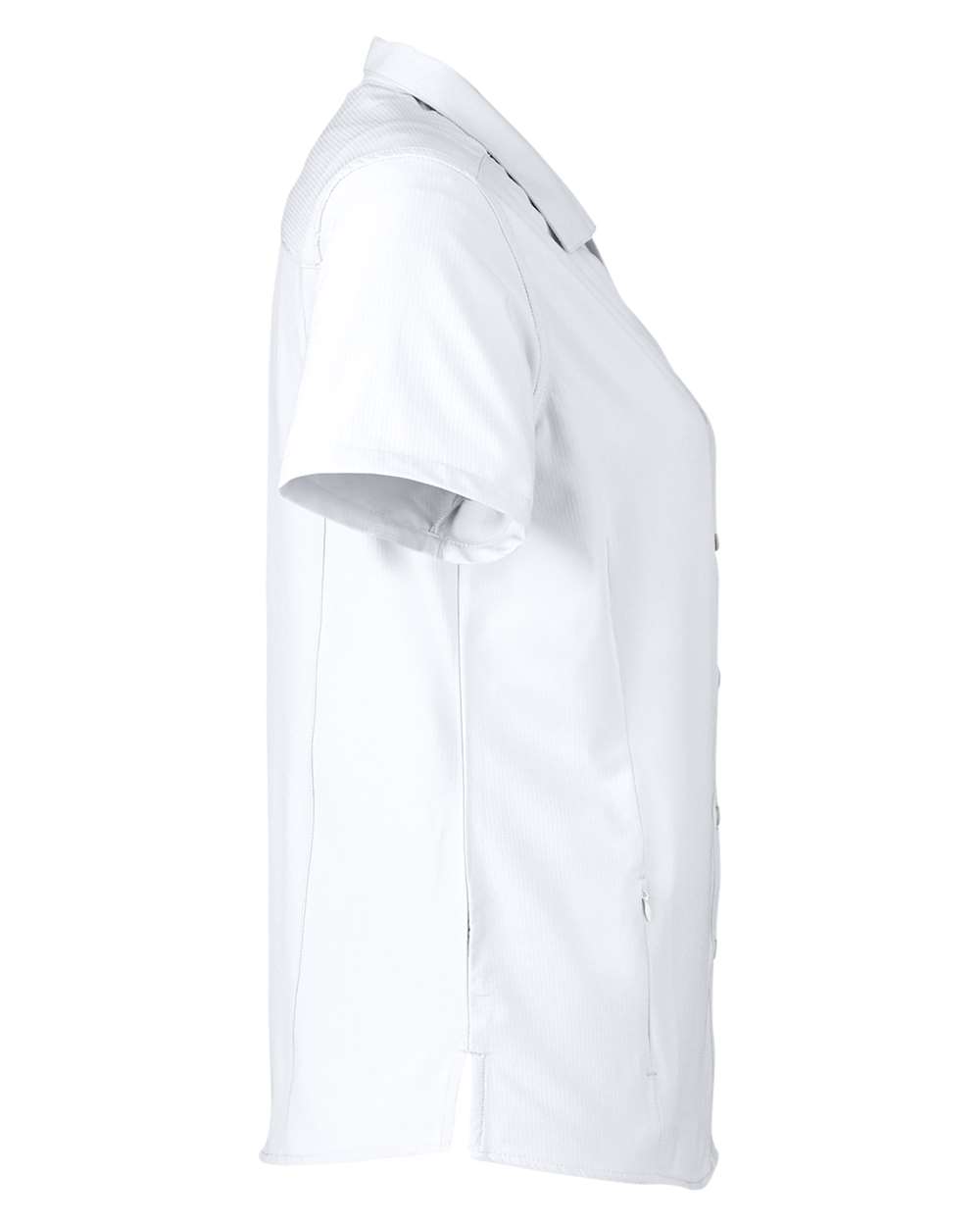 Left View of White Women's Ultra UVP® Marina Shirt - CE510W