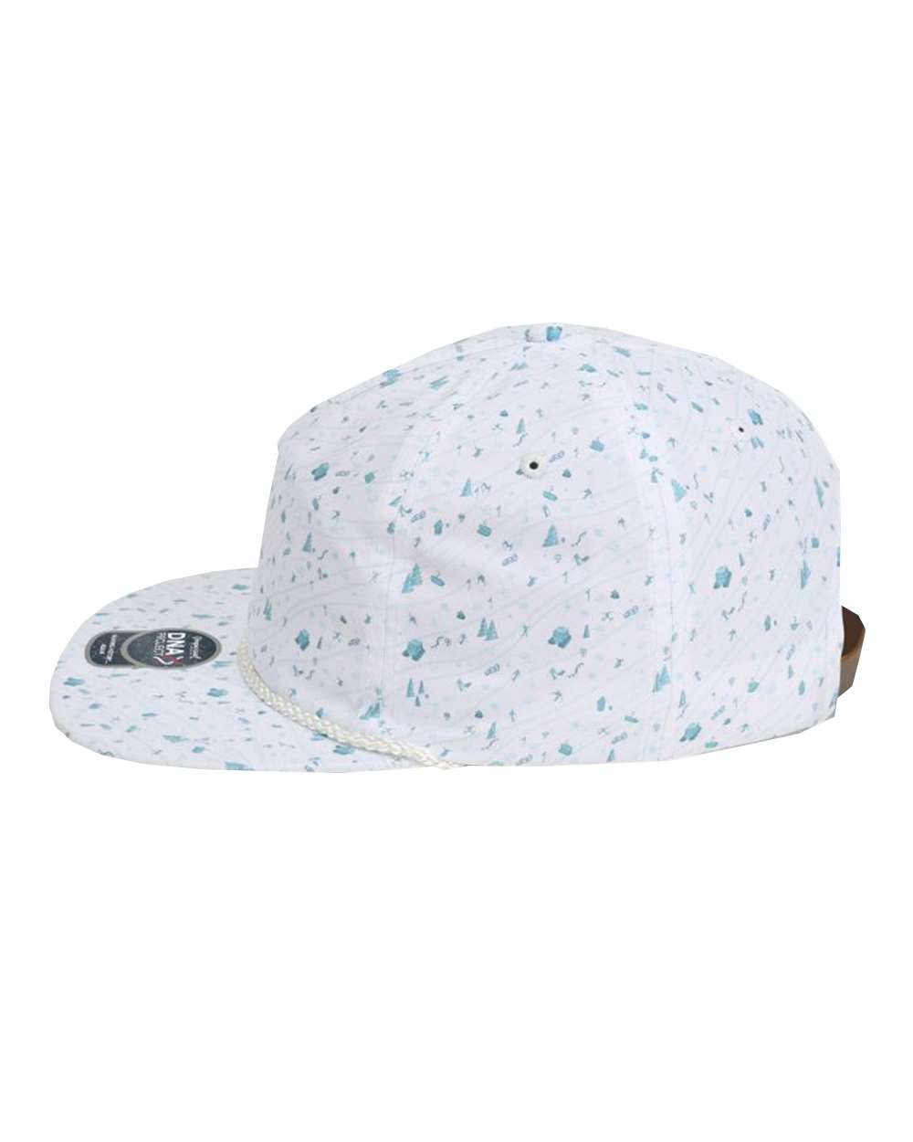 Left View of Winter Blue The Aloha Rope Cap - DNA010