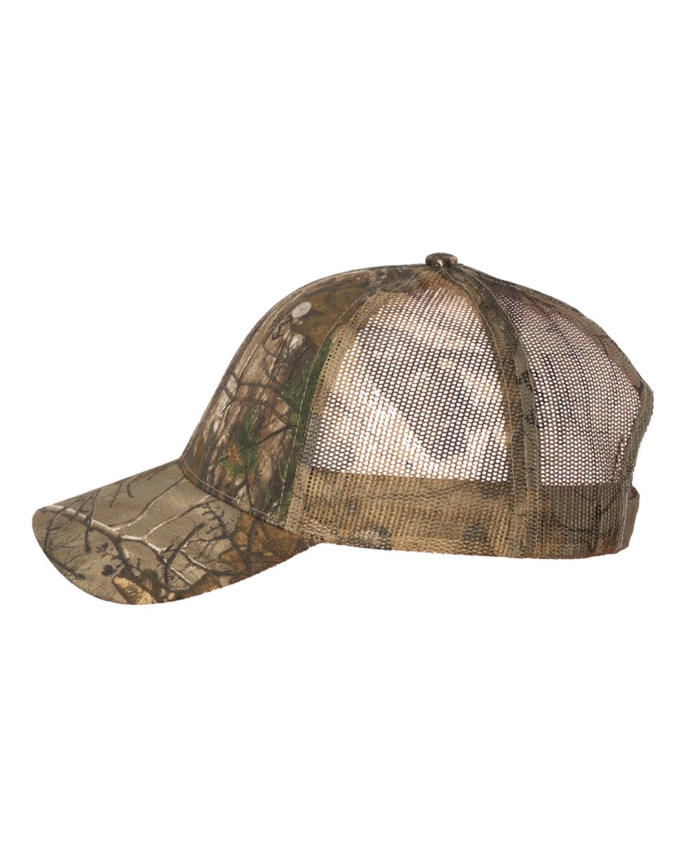 Left View of Xtra/ Xtra/ USA Flag Mesh Camo Woven USA Flag Mesh Cap - LC350M