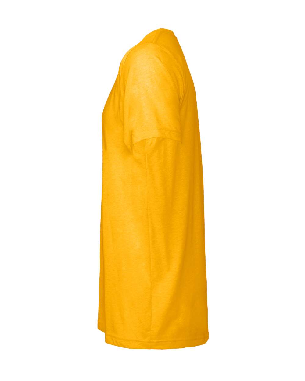 Left View of Yellow Gold Triblend Triblend Tee - 3413
