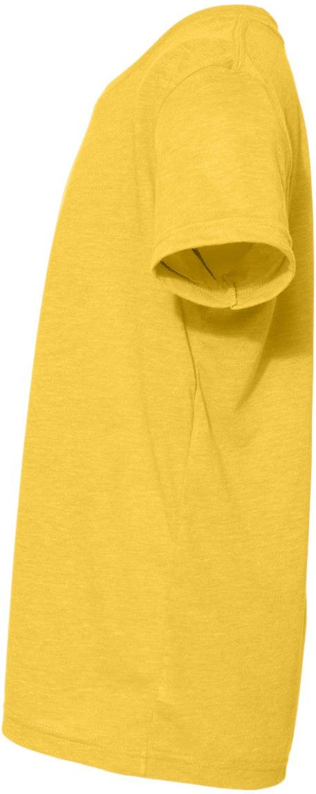 Left View of Yellow Gold Triblend Youth Triblend Tee - 3413Y
