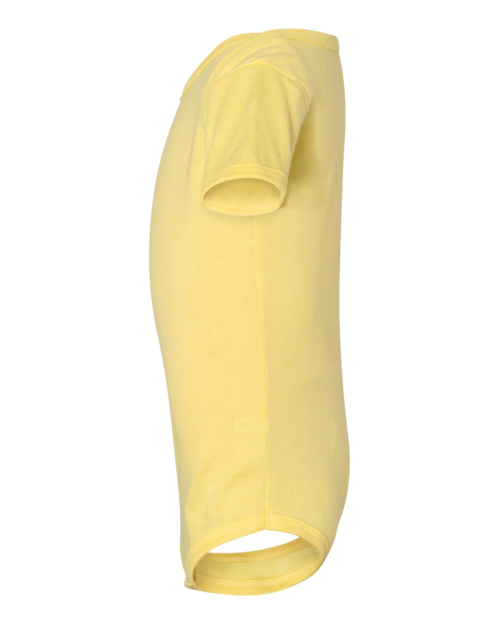 Left View of Yellow Infant Jersey One Piece - 100B