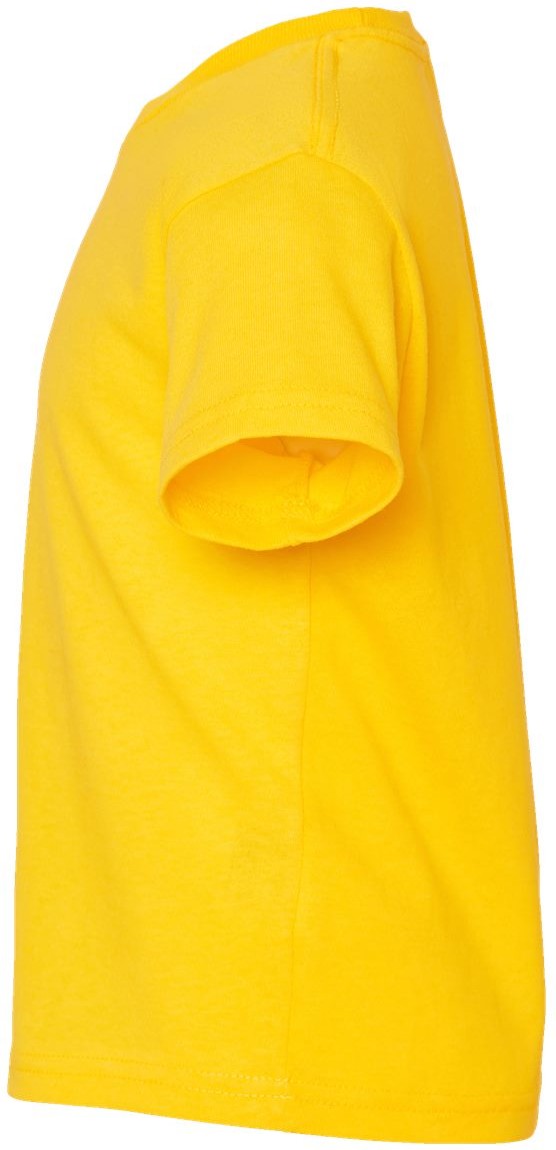 Left View of Yellow Juvy Youth Short Sleeve T-Shirt - 3301J