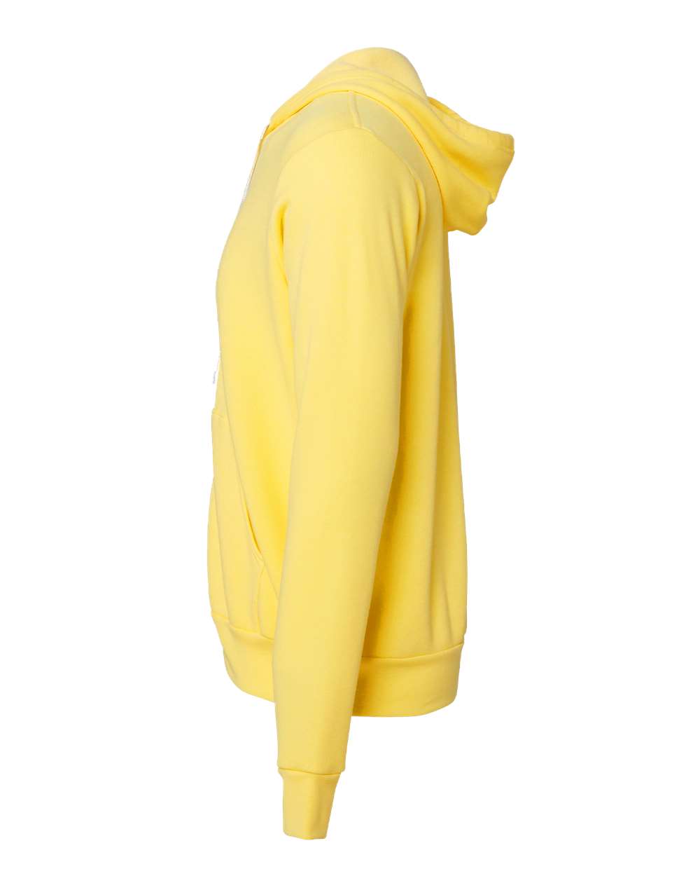 Left View of Yellow Sponge Fleece Full-Zip Hoodie - 3739