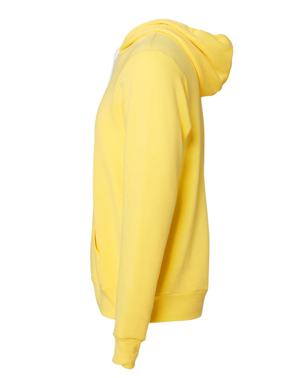 Left View of Yellow Sponge Fleece Hoodie - 3719