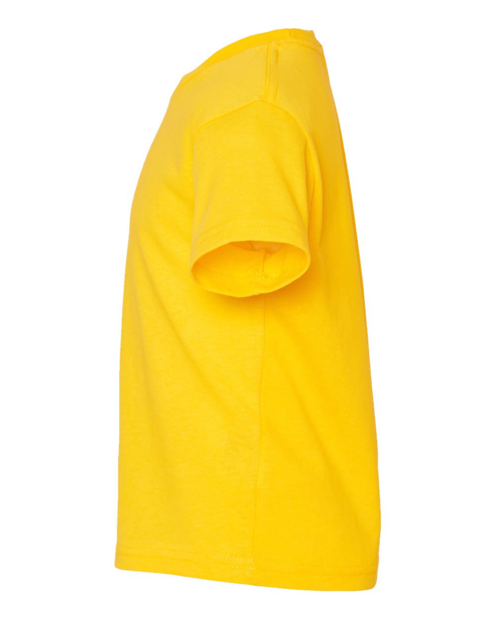 Left View of Yellow Toddler Cotton Jersey Tee - 3301T