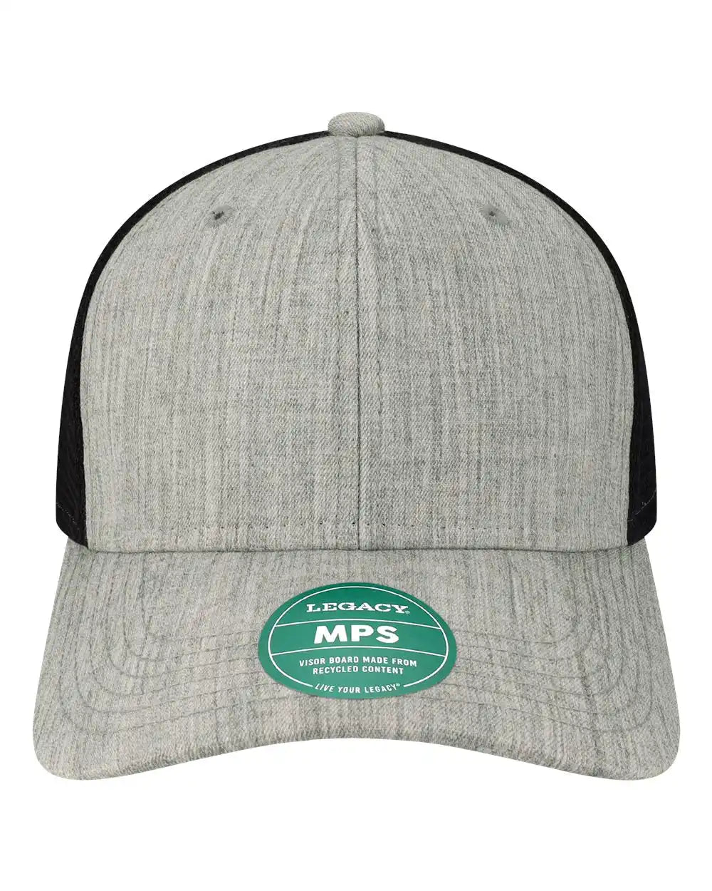 Legacy Mps Mid-pro Snapback Trucker Cap - Melange Grey Black - Grey/ / Adjustable